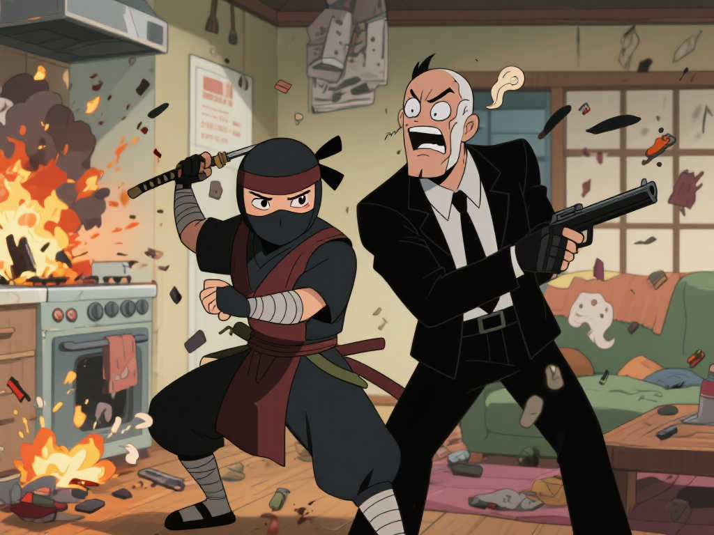 爆笑奇葩组合!《忍者与杀手的同居日常》动画揭晓 爆笑奇葩组合!《忍者与杀手的同居日常》动画揭晓